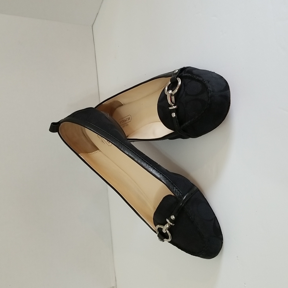 Coach Haze Black Flats